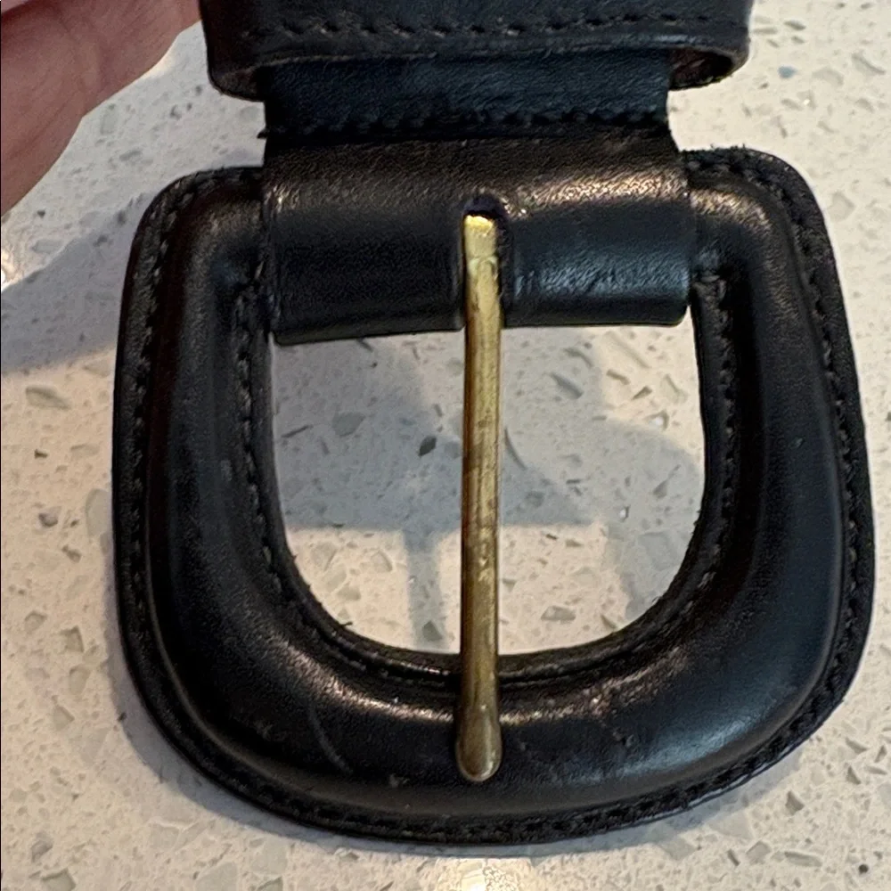 COACH Black Leather Braided Belt 3851 small - Picture 6 of 12